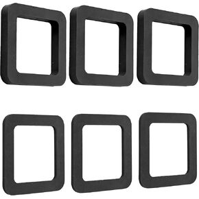 6 Pack 2.5 Inch Hitch Receiver Silencer Pad, Multiple Size, Rubber Cushion to Reduce Rattle & Eliminate Noise Disturbance, for Most 2.5 Inch Trailer Hitch Receivers in Saudi Arabia