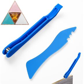 Copper Foil Hand Foiler Tool Kit for Stained Glass, 7/32" and 1/4" Foiler with Burnisher and Dispenser, Blue Stained Glass Tools and Supplies in Kuwait