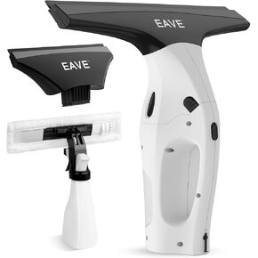 Eave Window Vacuum Squeegee Cordless, Electric Window Cleaner Kit with 11" & 6.7" Squeegee Blades, 2000Pa Vacuum Squeegee with 45min Battery Life & 270ml Water Tank, Suitable for Windows, Mirrors in Saudi Arabia