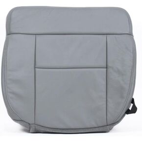 Richmond Auto Upholstery - Driver Side Bottom Replacement Leather Seat Cover, Gray Compatible with 2004-2008 Ford F-150 XLT in Kuwait