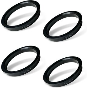 4 PCS Hub Centric Rings, 73.1mm OD to 64.1mm ID Wheel Hub centric Adapter Rings, Plastic Wheel Bore Center Spacer, Compatible with Many Acura Honda (Black) in Kuwait