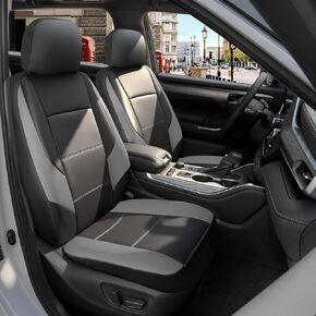 غطاء مقعد السيارة الأمامي من قطعتين من GIANT PANDA لسيارة Subaru Outback Forester Crosstrek Legacy Impreza، أغطية مقاعد من الجلد الصناعي (بيج) in Kuwait
