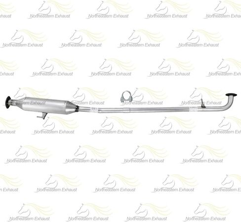 Exhaust Resonator Pipe Compatible with Toyota Camry 2007-2011 2.4L | Toyota Camry 2010-2011 2.5L | Stainless Steel | Includes Clamp, Gaskets, Hanger and Bolt Kit | Direct-Fit Replacement in Kuwait