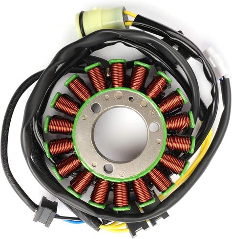 Magneto Generator Stator For Kawasaki KVF300 Prairie 1999-2002 21003-1343, Direct Replacement, 5-Wire 2-Plug, High-Grade Lamination & Copper Windings in Kuwait