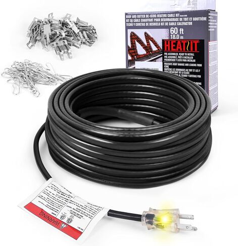 HEATIT HIRD 160 feet 5 Watts Per Foot Roof & Gutter Snow De-Icing Cable in Kuwait
