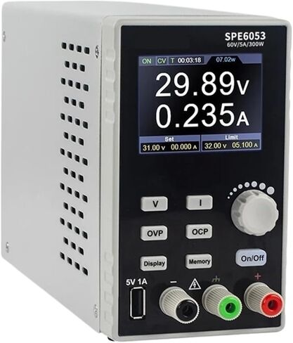 Programmable DC Power Supply 300W 60V/10A 60V/5A 2.8" LCD 10mV/1mA Resolution Digital Voltage Regulator Switch SPE6103(SPE3051,110V US Plug) in Kuwait
