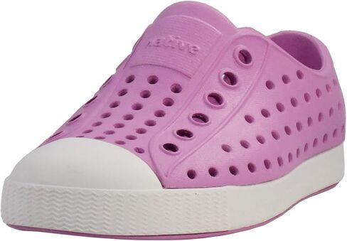حذاء رياضي Jefferson (Little Big Kid) من Native Shoes، كتان كتان/أبيض قشري، 6 US للجنسين in Kuwait