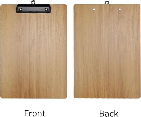 Enyuwlcm Wooden Clipboard Durable MDF Clipboard A4 Letter Size for Office Low Profile Clip 2 Packs Brown in Saudi Arabia