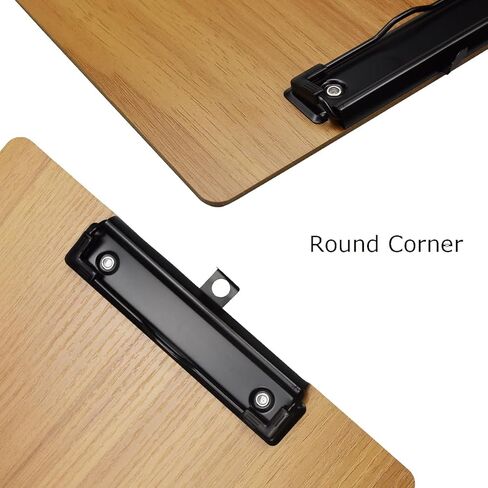 Enyuwlcm Wooden Clipboard Durable MDF Clipboard A4 Letter Size for Office Low Profile Clip 2 Packs Brown in Saudi Arabia