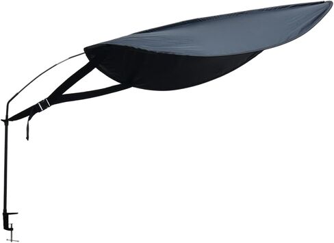 Adjustable Black Desk Shade - Portable Light-Blocking Canopy for Office Cubicles, Blocks Overhead Light & Reduces Glare, UV-Resistant & Tool-Free Setup, Ideal for Light-Sensitive Workers in Kuwait