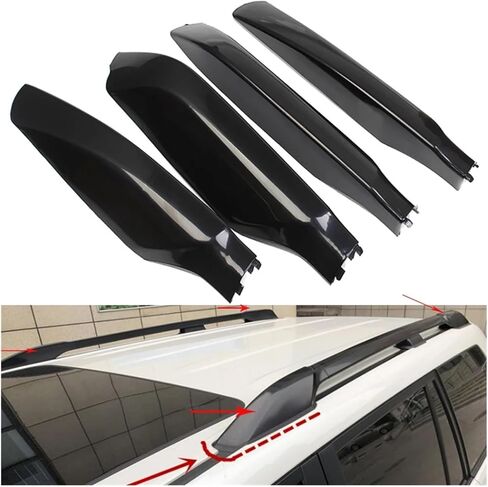 4 PCS ABS Roof Rack Cover Compatible For Toyota Land Cruiser Prado 150 2010-2016 2017 2018 FJ150 LC150 Luggage Racks Shell Replacement Part in Kuwait