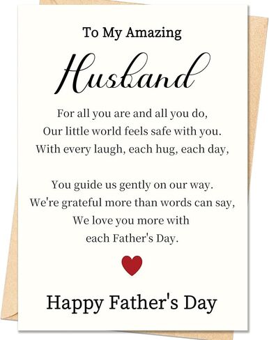 Fathers Day Card,Fathers Day Cards Gifts Decorations for Dad Husband,Funny Dog Dad Gifts for Men Husband,Happy Father's Day Cards Gifts from Dog-I Love You More Than Treats in Kuwait