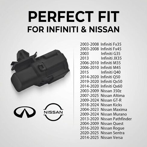 مستشعر درجة حرارة الهواء المحيط AATS متوافق مع Nissan Rogue Pathfinder Altima Sentra Kicks Maxima Quest 2003-2025، Infiniti Fx35 Fx45 2003-2008، Q50 QX60 2014-2020#277223VA0A in Kuwait