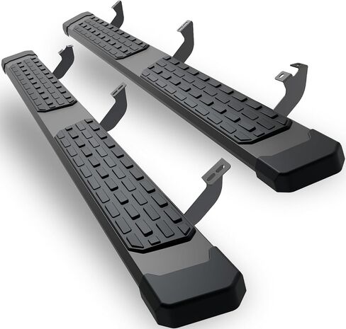 Running Boards Side Steps for 2009-2018 Dodge ram 1500 Quad Cab, 2019-2026 Ram 1500 Classic Body Quad Cab(NOT for New Body), 2010-2026 Ram 2500 3500 Black Two-Stair Rail Drop Nerf Bars Step Bars in Kuwait