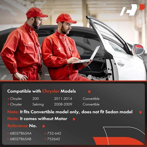 منظم نوافذ الطاقة الكهربائية من جانب السائق الأمامي الأيسر A-Premium بدون محرك متوافق مع Chrysler 200 2011-2014، Sebring 2008-2009، قابل للتحويل in Kuwait