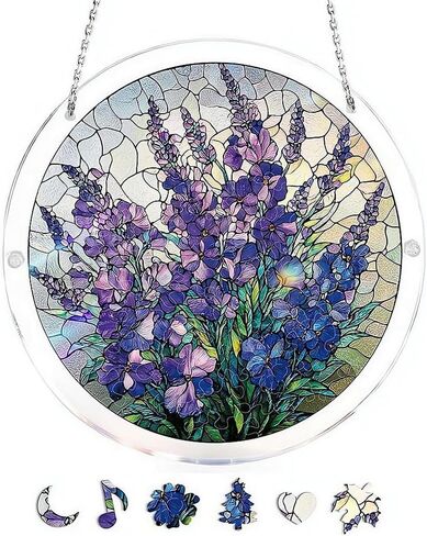 Acrylic Puzzles Sun Catcher Window Hanging, 83 Pieces Green Hummingbird Sun Catcher for Women Men Mom Birthday Gift Home Decor, DIY Suns Catchers Kits for Adults, 7.87'' in Saudi Arabia