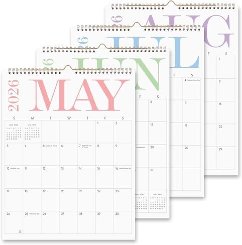 Zuozee Wall Calendar 2024-2025, Aesthetic Large Wall Calendar 2025-14" x 11" - 20 Monthly Calendar Runs from May. 2024 Until Dec. 2025, 2024 Calendar for Office, Home and School in Saudi Arabia