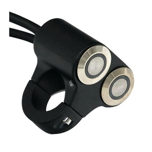 22mm Handlebar Motorcycle Switches Scooter Headlight Hazard Brake Fog Light Switch ON-Off with Indicator(1) in Kuwait
