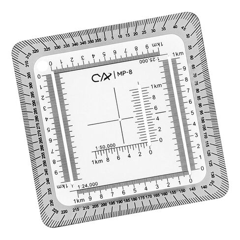 UTM Slot Tool for Topographic Maps - 2 Pack Acrylic Coordinate Ruler for 1:24000 1:25000 1:50000 Scales in Kuwait