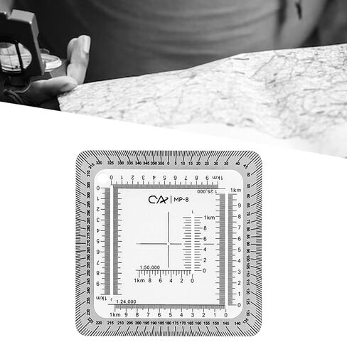 UTM Slot Tool for Topographic Maps - 2 Pack Acrylic Coordinate Ruler for 1:24000 1:25000 1:50000 Scales in Kuwait