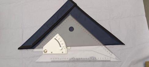 A Adjustable Set Square 12" Precision Measuring Tool for Drafting and Surveying Instrument with Protective Cover in Kuwait