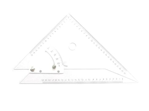 A Adjustable Set Square 12" Precision Measuring Tool for Drafting and Surveying Instrument with Protective Cover in Kuwait