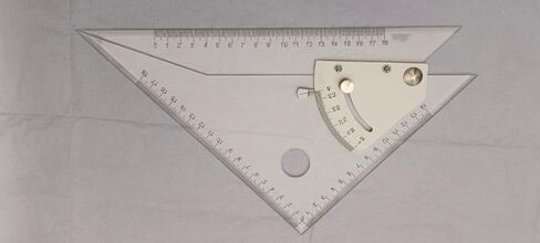 A Adjustable Set Square 12" Precision Measuring Tool for Drafting and Surveying Instrument with Protective Cover in Kuwait
