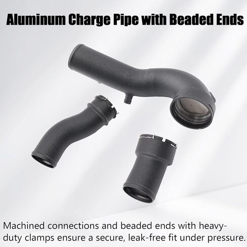 مجموعة تبريد أنابيب الشحن التوربيني ومجموعة تبريد الأنابيب المتوافقة مع BMW N55 F10 F12 F13 535i 640i 06/2011 up مصنوعة من الألومنيوم خفيف الوزن in Kuwait