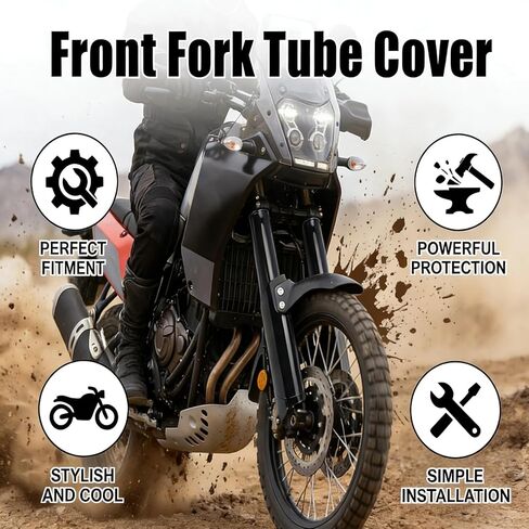 الجبهة شوكة غطاء أنبوب شوكة حامي شوكة الحرس 2 قطعة أسود لامع ABS الحرارة ل CR125 CR250 CR500 CRF250R CRF450R CRF450X CRF 450 RX in Kuwait