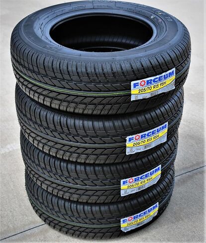 Forceum EXP 70 إطار شعاعي لسيارات الركاب لجميع المواسم -205/70R15 205/70/15 205/70-15 95H نطاق تحميل SL 4-Ply BSW جدار جانبي أسود UTQG 320AAA in Kuwait