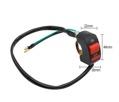 DC12V/10A دراجة نارية المقود Flameout التبديل على زر إيقاف ل موتو دراجة نارية الأسود العلوي التبديل تعديل in Kuwait