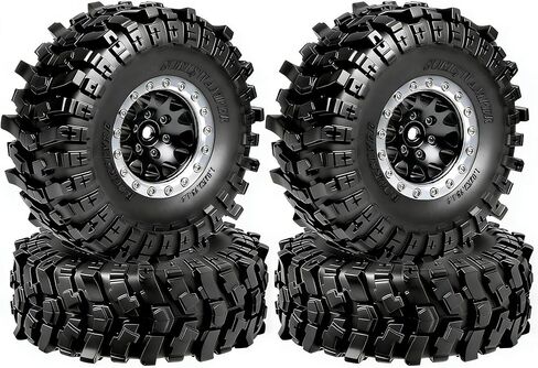 إطارات REDSPIDER مقاس 1.3 بوصة RC - إطارات طينية لزجة ناعمة كبيرة الحجم 70 × 26 مم لـ 1/18 1/24 RC Crawler TRX4M SCX24 FCX18 AX24 FCX24 أجزاء ترقية، مجموعة من 4 (إطارات) in Kuwait