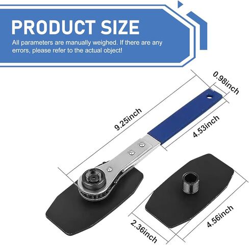 1 PC Brake Caliper Press Tool, Not-easily-deformed & Anti-slip Ratchet Wrench with 2 S-hook, 4 In 1 Disc Brake Piston Separator, Universal for Most Vehicles (Blue) in Kuwait