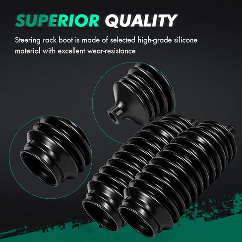SCITOO 2pcs Steering Rack and Pinion Tie Rod Boot fit for Honda for Accord for Nissan for Maxima for 240SX for 300ZX for Stanza for Axxess for INFINITI G20 I30 J30 M30 Q45 for 626 MX-6 C70 S70 V70 in Kuwait