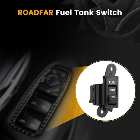 ROADFAR مفتاح جهاز انتقاء خزان الوقود الأمامي يناسب 1992-1997 لفورد لـ F-150/F-250/F-350 1997 لـ Lobo F2TZ-9A050-A F2TB9A050AB F2TZ9A050A in Kuwait