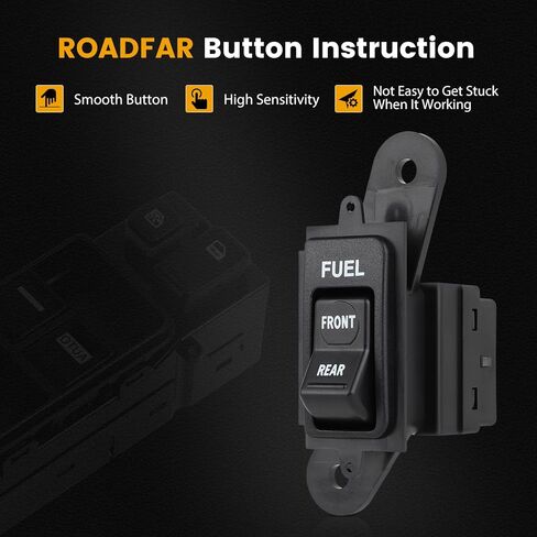 ROADFAR مفتاح جهاز انتقاء خزان الوقود الأمامي يناسب 1992-1997 لفورد لـ F-150/F-250/F-350 1997 لـ Lobo F2TZ-9A050-A F2TB9A050AB F2TZ9A050A in Kuwait