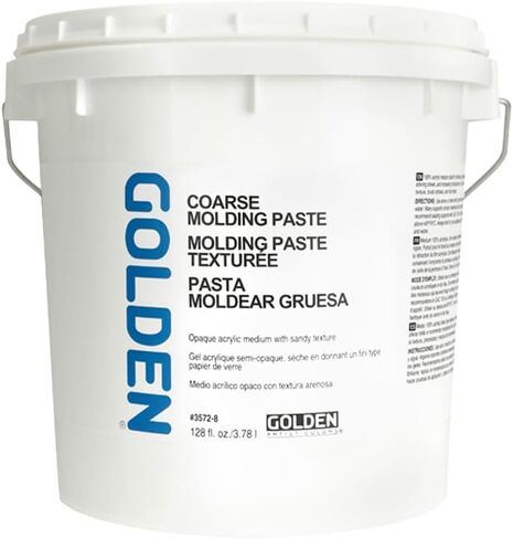 GOLDEN Coarse Molding Paste, 128 fl. oz. Jar, Professional Acrylic Paste Medium, Opaque in Kuwait