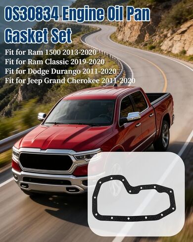 OS 30834 V6 3.6L مجموعة حشية زيت المحرك مناسبة لرام 1500 2013-2020 لرام 1500 كلاسيك 2019-2020 لدودج دورانجو 2011-2020 لسيارة جيب جراند شيروكي 2011-2020 in Kuwait