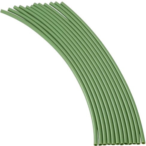 12 Pcs Green Tubular Floral Stems Wire, 11.8 Inches Floral Stems Wrap for Paper Flower, Artificial Flower Stem Covers Tubes for Bouquet Wrapping, DIY Crafts in Kuwait