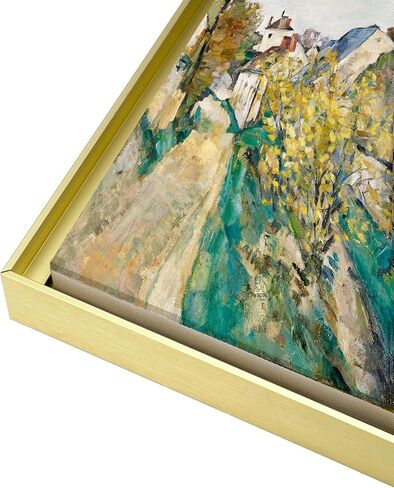 DIY Metal Floating Frame with 1.5" Deep,Canvas Frames,Frame for Oil Paintings Floater Frames for Home Decor (Light Gold,24"x36") in Kuwait