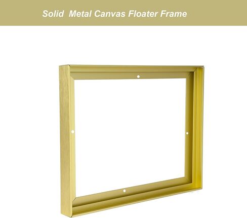 DIY Metal Floating Frame with 1.5" Deep,Canvas Frames,Frame for Oil Paintings Floater Frames for Home Decor (Light Gold,24"x36") in Kuwait