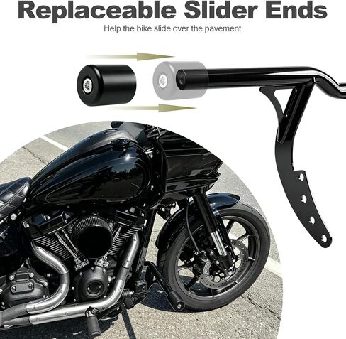 1.25 بوصة أمامي M8 Footpeg Softail Engine Guard Crash Bar، لـ 2018-2026 Harley Softail Street Bob FXBB، 2018-2020 Low Rider FXLR، 2020-2024 Low Rider S FXLRS، 2022-2024 Low Rider ST FXLRST in Kuwait