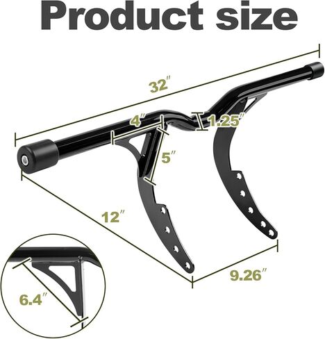 1.25 بوصة أمامي M8 Footpeg Softail Engine Guard Crash Bar، لـ 2018-2026 Harley Softail Street Bob FXBB، 2018-2020 Low Rider FXLR، 2020-2024 Low Rider S FXLRS، 2022-2024 Low Rider ST FXLRST in Kuwait