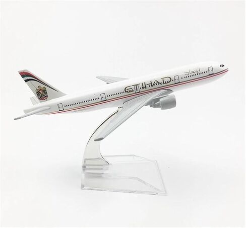 Miniature Scale 1 400 Etihad Airways Boeing 777 Aircraft Metal Model Simulation Airliner Flying Toy Game Kits in Kuwait