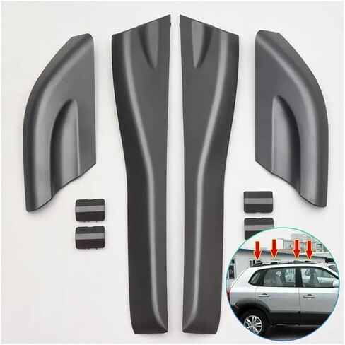 4Pcs Roof Rails Rack End Cover Shell Compatible For Tucson 2004-2008 in Kuwait