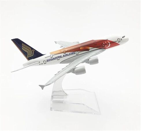Miniature Scale 1 400 Simulation Aircraft Model Alloy Singapore Bunting A380 Airplane Adult Collection's Toys Flying Toy Game Kits in Kuwait