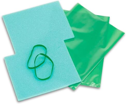 Chrysal Arrive Alive Professional Flower Hydration Wrap – Keeps Cut Flowers Fresh & Hydrated During Travel & Shipping – Leak-Proof Foam Bag – S-Block or Triangle Variations (100 Pack, Triangle) in Saudi Arabia