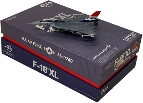 مقياس مصغر دييكاست 1 144 مقياس F-16XL نموذج طائرة مقاتلة قاذفة قنابل جمع تذكارية عرض لعبة طائرة لعبة أطقم in Kuwait