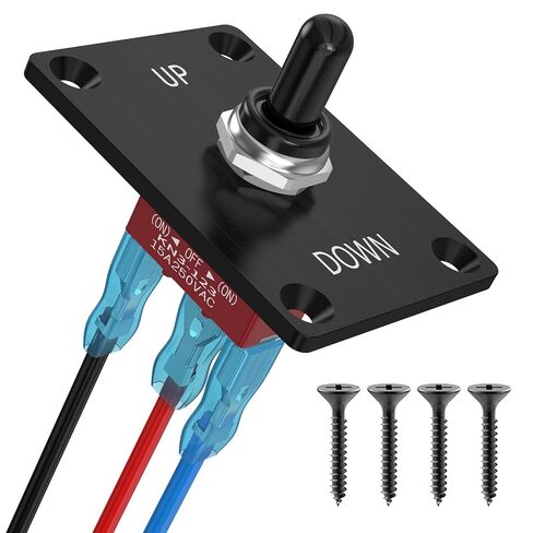 تبديل التبديل 12V، Malictele ON / OFF 2Pin SPST 12V DC30A الثقيلة تبديل التبديل للماء مع لوحة التركيب وغطاء الحذاء لقوارب السيارات السيارات in Kuwait