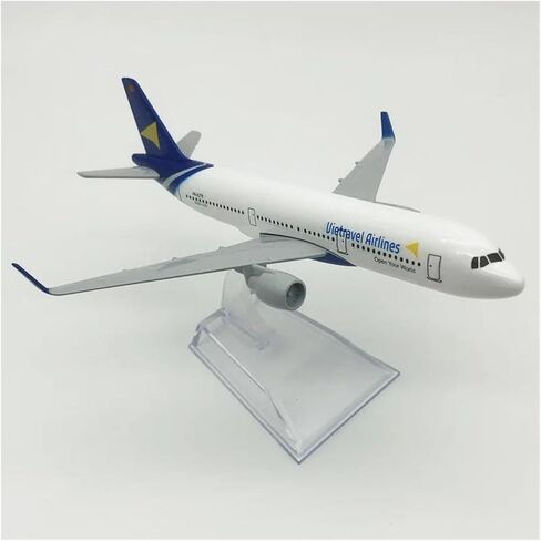 Miniature Scale 1 400 Vietravel Airlines A321 Aircraft Model Metal Simulation Passenger Alloy Static Flying Toy Game Kits in Kuwait